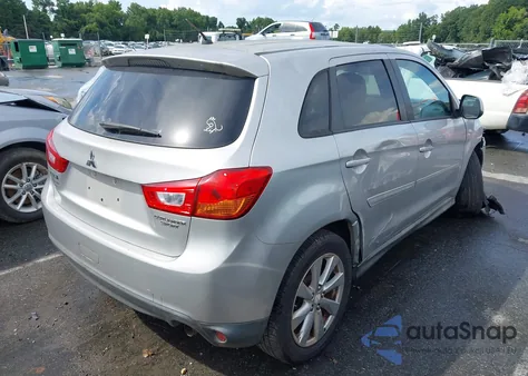 2014 Mitsubishi Outlander Sport Es from USA, damaged, VIN 4A4AP3AU6EE002924